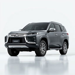 A Mitsubishi Pajero Sport in a minimalist setting without any distracting background elements