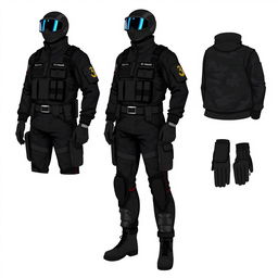 Illustration of the uniform of the 28th SMANWAR, a fictional elite force