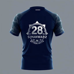 Design of the t-shirt for the 28th SMANWAR, embodying a sleek and futuristic look