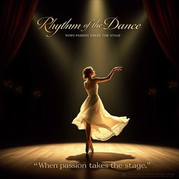 An evocative movie poster for the drama film titled "Rhythm of the Dance"