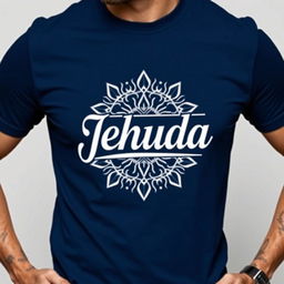 A stylish T-shirt featuring a captivating design with the name 'Jehuda' artistically incorporated