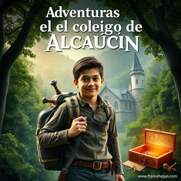 Movie poster featuring an adventurous theme with the user's face as the main protagonist