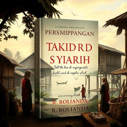 A captivating novel cover for "Di Persimpangan Takdir dan Syariat: Kisah Cinta di Negeri Aceh" by R