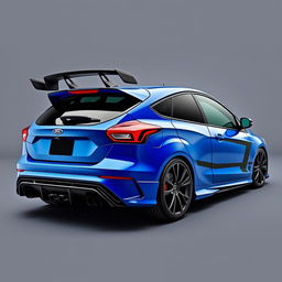 a powerful AWD hatchback coupe with a design heavily inspired by the 2018 Ford Focus RS