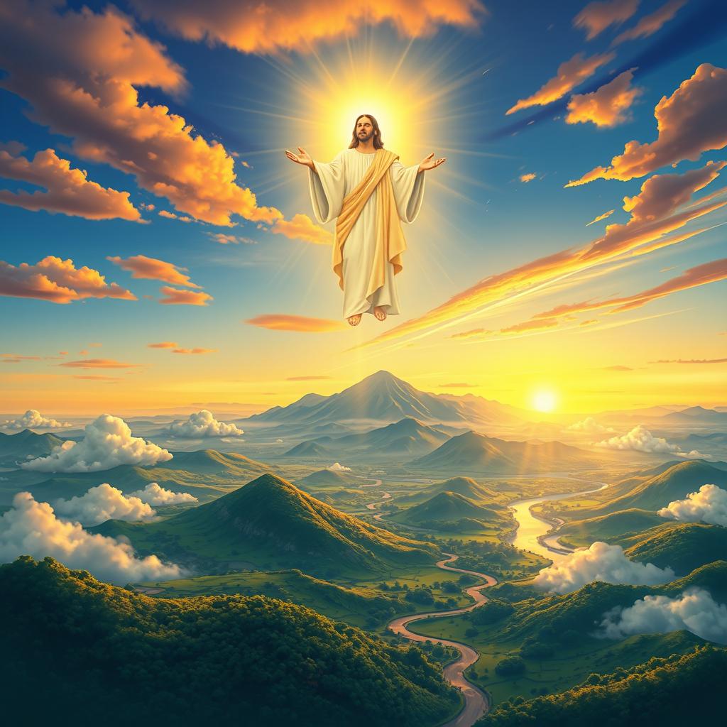 A majestic illustration symbolizing the divine presence in Venezuela