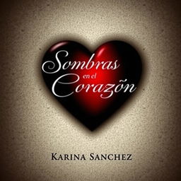 A book cover featuring a heart with a gradient blend of dark red and black