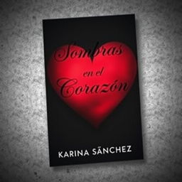 A book cover featuring a heart with a gradient blend of dark red and black