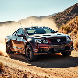 A dynamic and exhilarating rally version of the HSV Maloo, expertly designed for high-speed action and off-road rally challenges