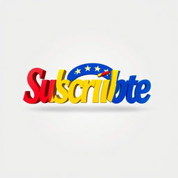 An inviting and symbolic image depicting the phrase "Subscribe" artistically intertwined with the Venezuelan flag