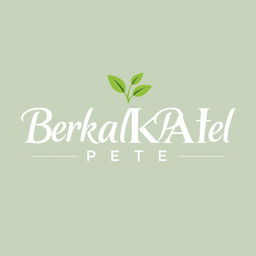 A modern logo design for 'Berkah Petel', featuring an elegant and sleek font