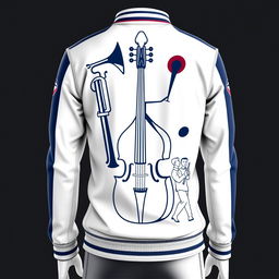 A marching band inspired clothing design