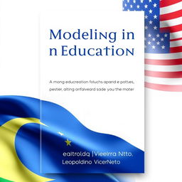 A book cover design for the theme "Modeling in Education: The Brazilian Education System, Evaluation, Metrics, and Learning Parameters