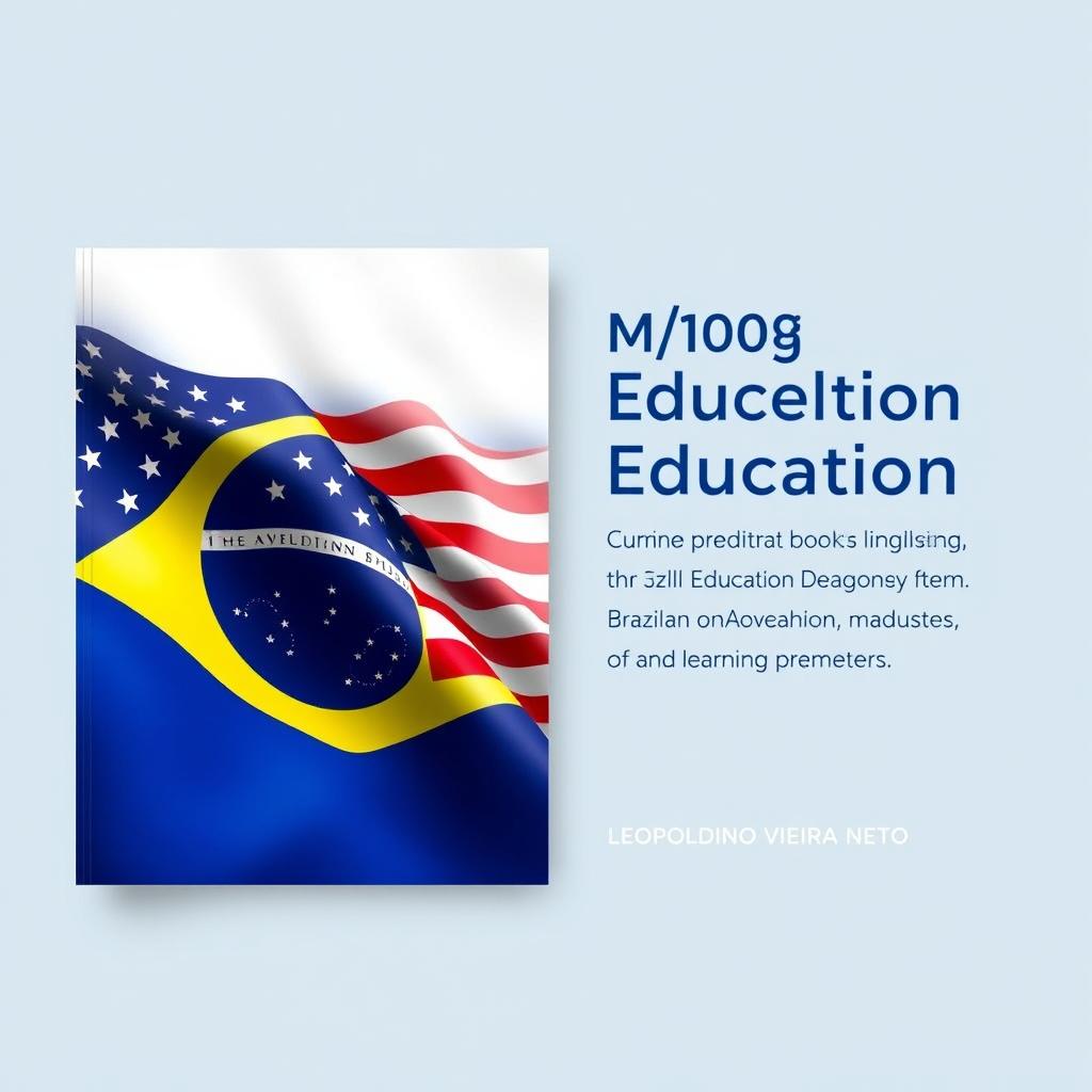 A book cover design for the theme "Modeling in Education: The Brazilian Education System, Evaluation, Metrics, and Learning Parameters