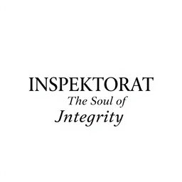 A white t-shirt design featuring the text 'INSPEKTORAT The Soul of Integrity'