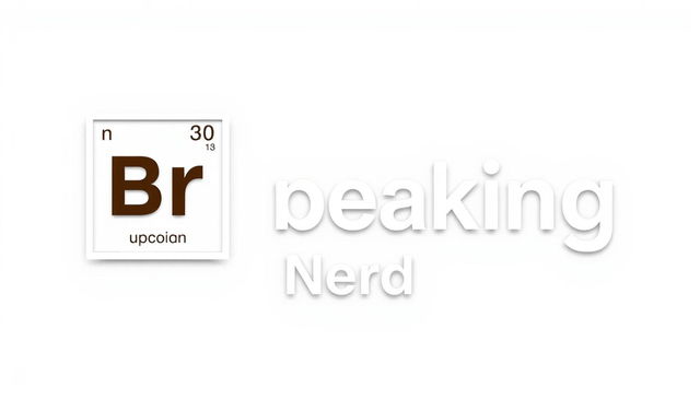 The word 'Breaking' where 'BR' is styled like a chemical element from the periodic table within a square, and the remaining letters 'eaking' appear immediately after in a standard text style and slightly smaller font