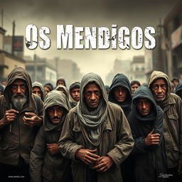 A captivating movie poster for the film titled "Os Mendigos"