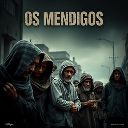 A captivating movie poster for the film titled "Os Mendigos"