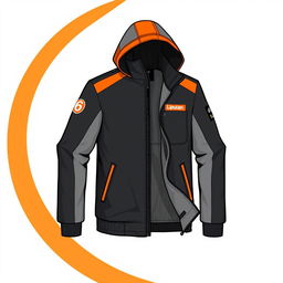 Design a stylish and contemporary news correspondent jacket for Liputan6