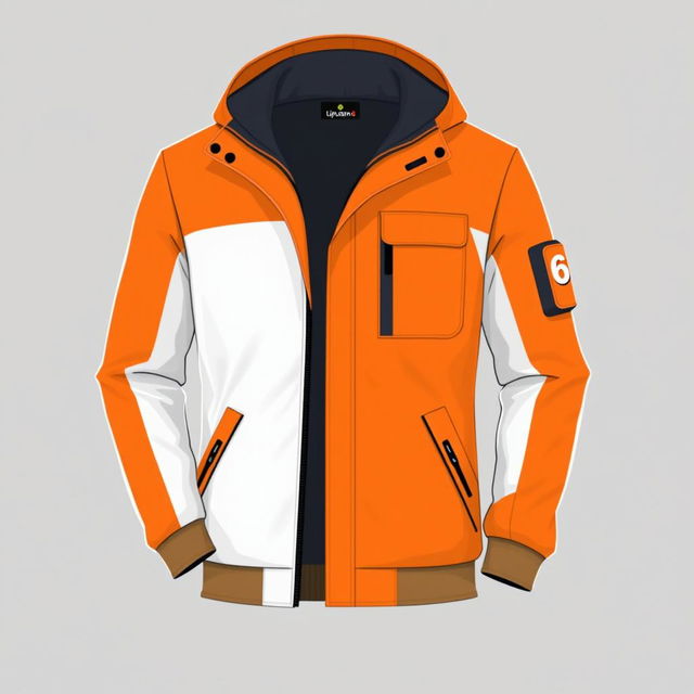 Design a stylish and contemporary news correspondent jacket for Liputan6