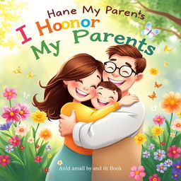 Cover illustration for a children's book titled "I Honor My Parents"