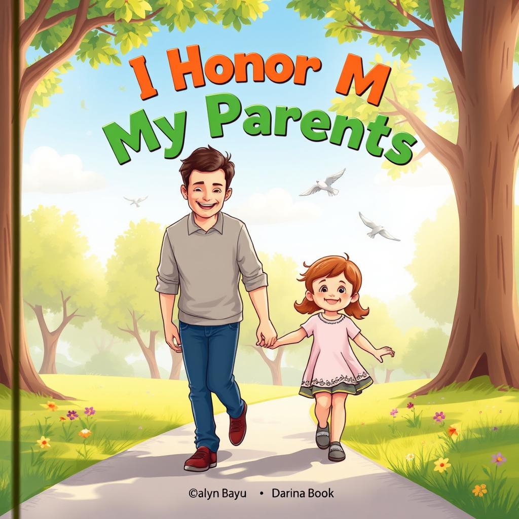 Cover illustration for a children's book titled "I Honor My Parents"