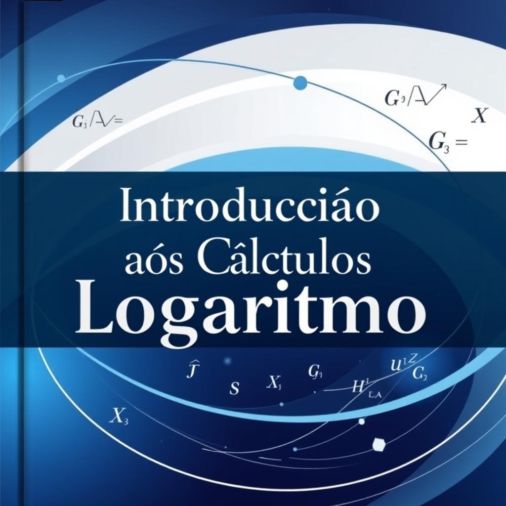 A beautifully designed cover for a textbook titled 'Introdução aos Cálculos Logaritmo'