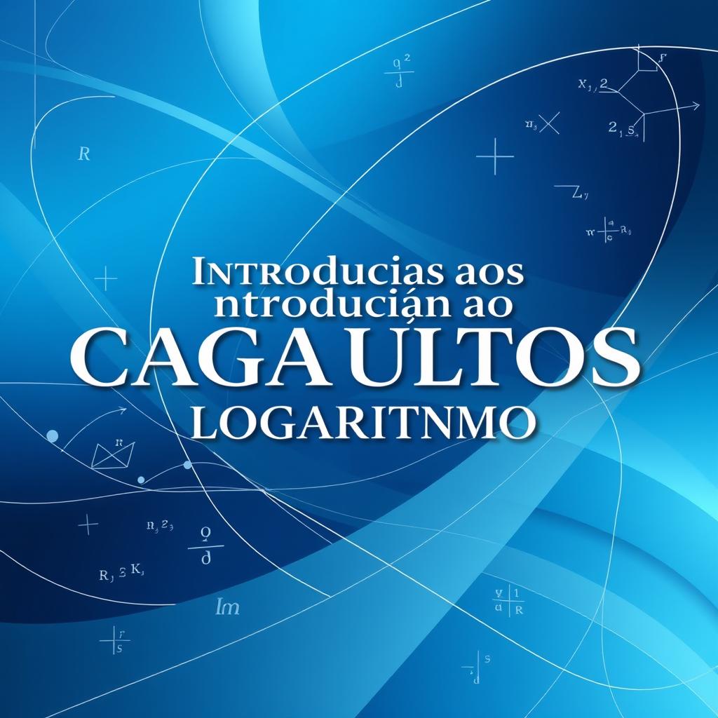 A beautifully designed cover for a textbook titled 'Introdução aos Cálculos Logaritmo'