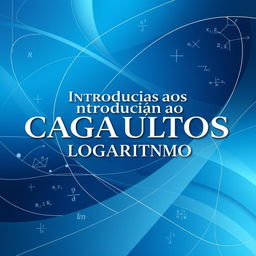 A beautifully designed cover for a textbook titled 'Introdução aos Cálculos Logaritmo'