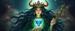 The Taurus Goddess is a vision of ethereal grace