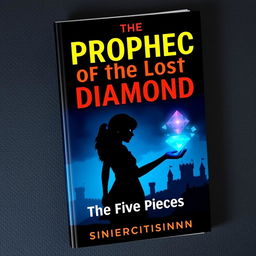 A book cover featuring a stylized silhouette of a young woman with an outstretched hand reaching towards a glowing diamond shard