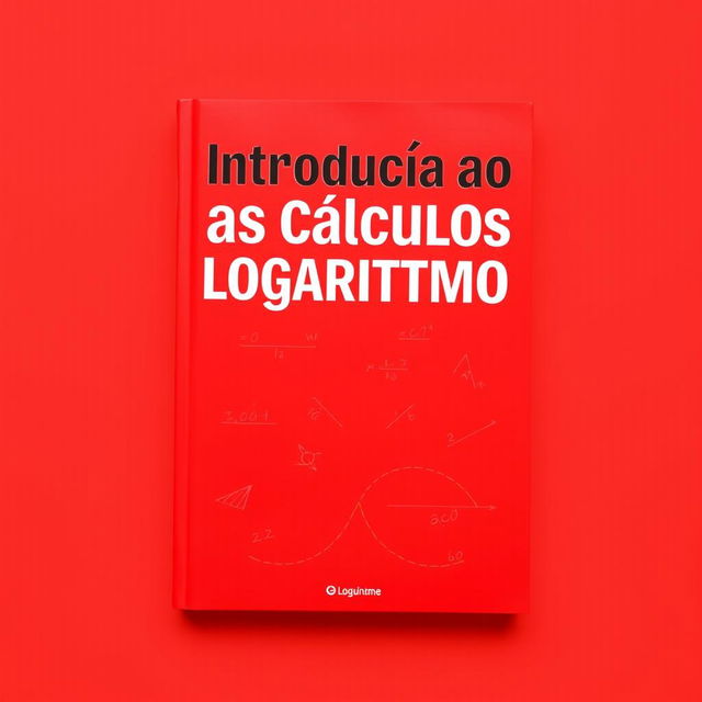 A book cover titled "Introdução aos Cálculos Logaritmo" with a dominant red background