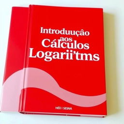 A book cover titled "Introdução aos Cálculos Logaritmo" with a dominant red background