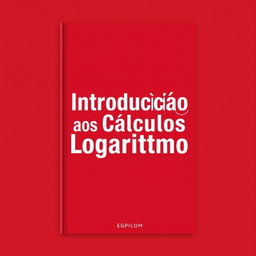 A book cover titled "Introdução aos Cálculos Logaritmo" with a dominant red background