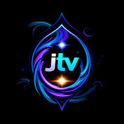 A stylish t-shirt design featuring a mystical portal with the JTV logo integrated into its design