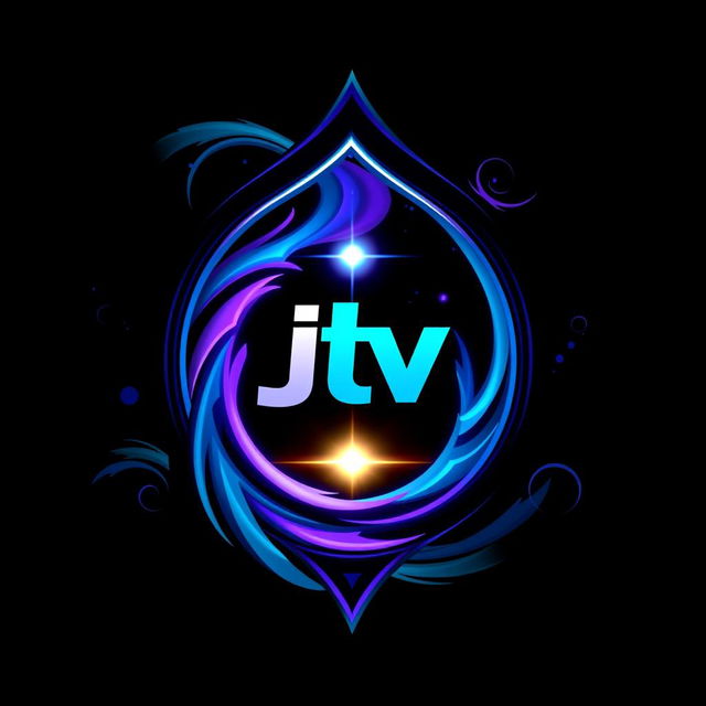 A stylish t-shirt design featuring a mystical portal with the JTV logo integrated into its design