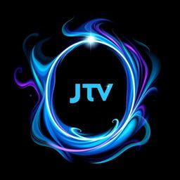 A stylish t-shirt design featuring a mystical portal with the JTV logo integrated into its design