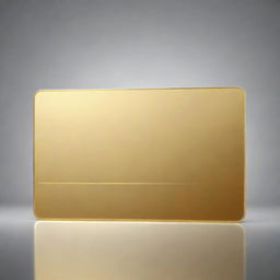 A lustrous gold VIP card displayed on a transparent background. This blank, gleaming card exudes an allure of exclusivity, wealth, and privilege, filling the frame with its radiant, polished surface.