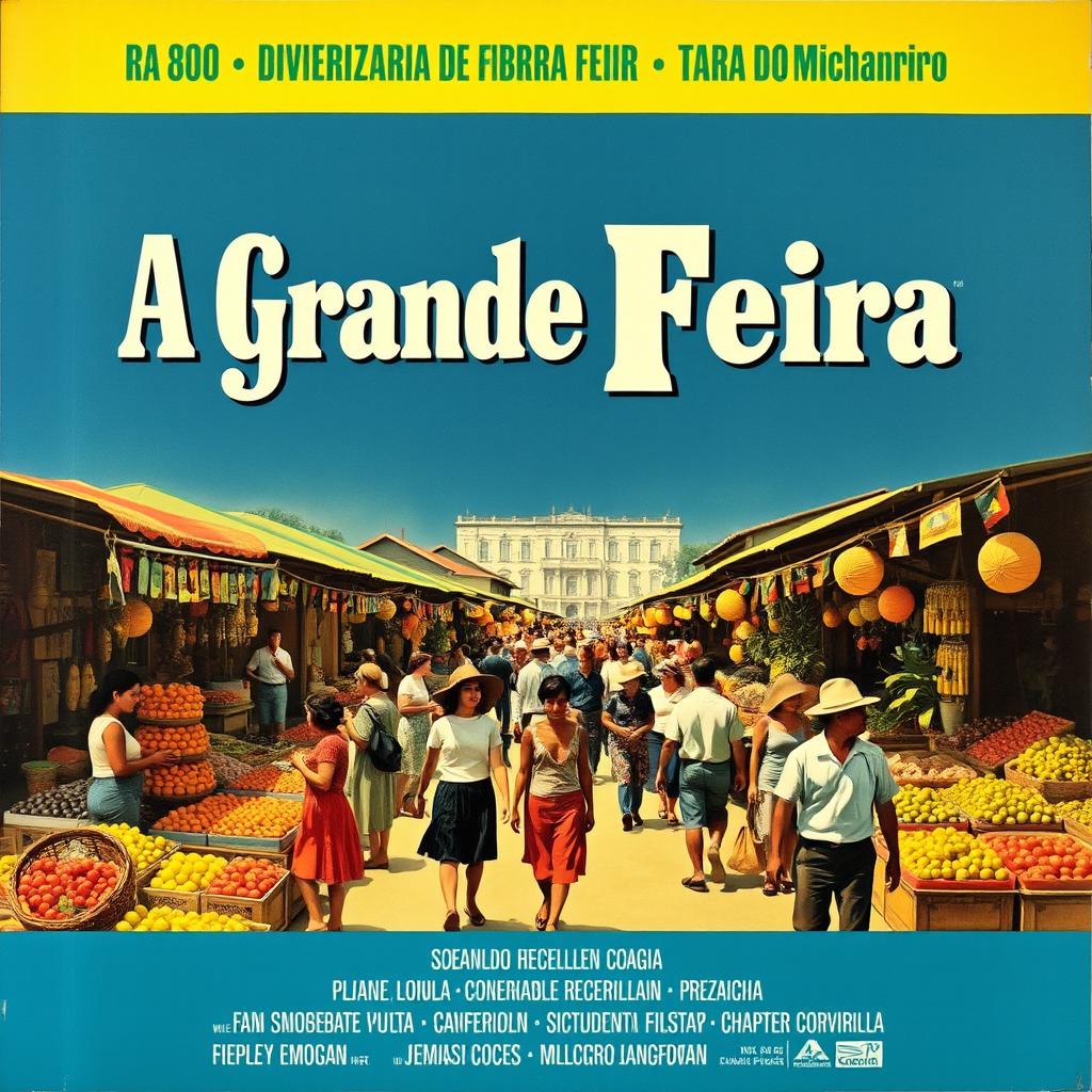 A vintage movie poster for the film 'A Grande Feira'