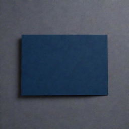 A blank navy blue card, exuding a sense of sophistication and elegance. Displayed against a transparent background, its dark hue complements its sleek, smooth texture, perfect for any prestigious occasion.