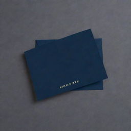 A blank navy blue card, exuding a sense of sophistication and elegance. Displayed against a transparent background, its dark hue complements its sleek, smooth texture, perfect for any prestigious occasion.