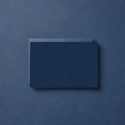 A single, blank, navy blue card displayed against a transparent background. It exudes sophistication and elegance, its rich, dark hue contrasting beautifully with its smooth, sleek texture.