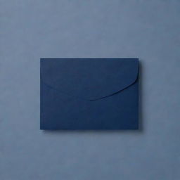 A single, blank, navy blue card displayed against a transparent background. It exudes sophistication and elegance, its rich, dark hue contrasting beautifully with its smooth, sleek texture.