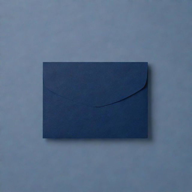 A single, blank, navy blue card displayed against a transparent background. It exudes sophistication and elegance, its rich, dark hue contrasting beautifully with its smooth, sleek texture.