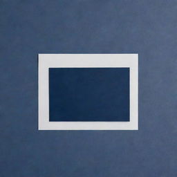 A single, blank, navy blue card displayed against a transparent background. It exudes sophistication and elegance, its rich, dark hue contrasting beautifully with its smooth, sleek texture.