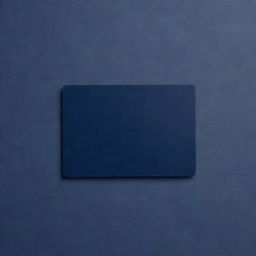 A single, blank resort card in a rich shade of navy blue, set against a transparent background. The dark, sophisticated hue of the card contrasts beautifully with the subtle impressions of luxury and relaxation associated with a resort stay.