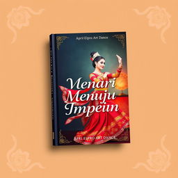 Book cover design for a novel titled "Menari Menuju Impian" by Apri Elpro Art Dance