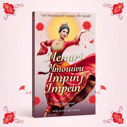 Book cover design for a novel titled "Menari Menuju Impian" by Apri Elpro Art Dance