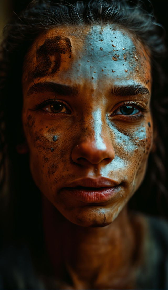 A high-resolution portrait photograph in natural light showcasing an individual's unique facial features and expressions against a complementary, non-distracting background.