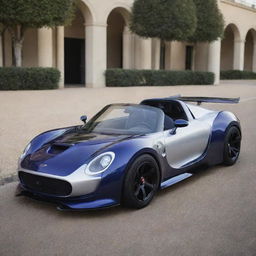 A fascinating blend of a compact Mini Cooper and a fierce Devel Sixteen creating a distinctive, high-performance compact supercar