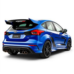 an AWD hatchback designed with influence from the 2024 Ford Focus ST, featuring two standard front doors and two rear suicide doors